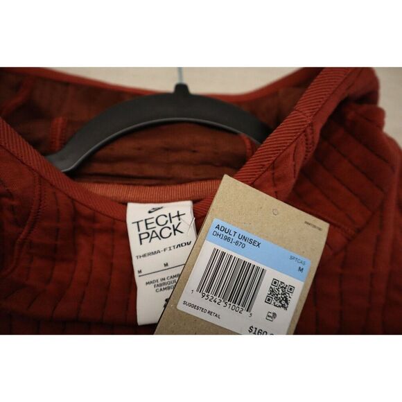 Nike DH1961-670 Unisex Sz M Red Therma-FIT ADV Tech Pack Pullover Sweatshirt - Picture 4 of 16